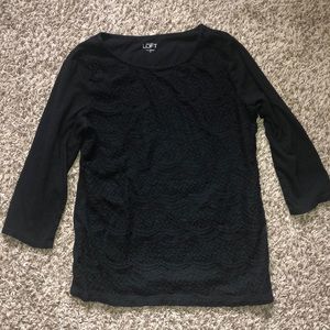 Loft Long Sleeve Lace Shirt